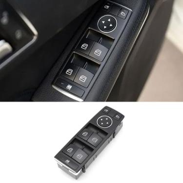 Imagem de Goodithy Botão de controle de elevação de janela elétrica completo, conjunto de interruptor de janela principal do lado do motorista botão da porta do passageiro para Mercedes Benz C-Class W204