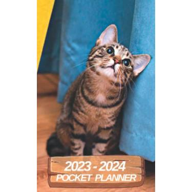 Imagem de Kittens Pocket Planner 2023-2024: 2 Year pocket Monthly Agenda|24 Months Schedule|January 2023 to December 2024|Monthly Planner With Kittens and cats
