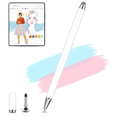 Imagem de Caneta Stylus para Galaxy Z Fold 6 5G Fold Edition, caneta sensível ao toque capacitiva de alta sensibilidade e precisão, compatível com Samsung Galaxy Z Fold 6, Fold 5, Fold 4 S Pen (branca)