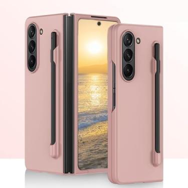 Imagem de HOULEE Capa para Samsung Galaxy Z Fold 6 com S Pen Capa de telefone de uma peça amigável para a pele Z Fold 6 com suporte de caneta resistente à prova de choque PC capa dobrável para Galaxy Z Fold 6 -