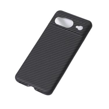 Imagem de Waillynice Capa de telefone de fibra de carbono à prova de quedas capa de fibra de aramida para Google Pixel 8 Pro Design, para Pixel 8 Phone 8A capa de telefone (preta (semifuro) 8, para Pixel 8)