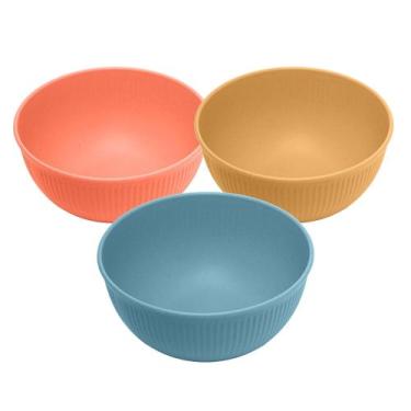 Imagem de Bowl de bambu e pp sortido stripes 15cm x 7cm - LYOR