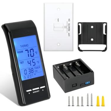 Imagem de Casmer Controle Remoto Inteligente Para Lareira, Fit Skytech, Ambient, Majestic, Napoleon Fireplaces, Substitui 5301 3001, Proteção Para Crianças, Função De Temporização, Tela Sensível Ao Toque, Vál