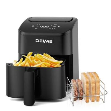 Imagem de Fritadeira Air Fryer DEIME 3L digital compacta que economiza espaço co