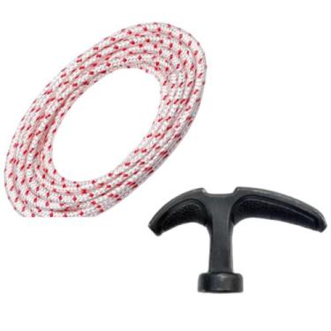 Imagem de Kit Corda De Partida 3,5mm x 1m + Puxador Para Roçadeira - Fox Tools