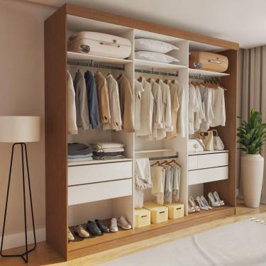 Imagem de Closet Casal sem Portas 4 Gavetas Paris