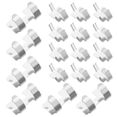 Imagem de LT Easiyl 6 conjuntos AAA estilhaços de bateria multímetro suporte de bateria clipe de fixação compatível com FLUKE 101 106 107 multímetro 302+ 303 305 324 braçadeiras, 6 estilhaços duplos e 12