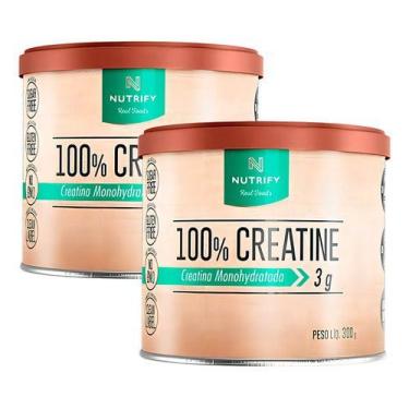 Imagem de 2x Creatina Monohidratada Creatine 100% 300g - Nutrify Sabor Neutro