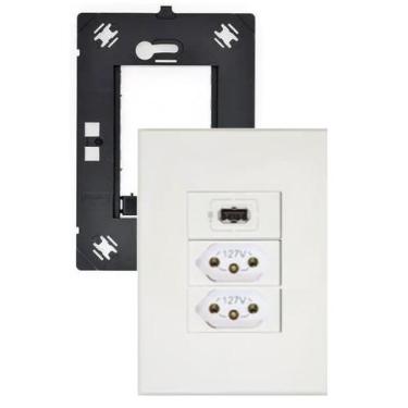 Imagem de Kit Conjunto 4x2 Tomada 20a Modulo USB Arteor Pial Legrand