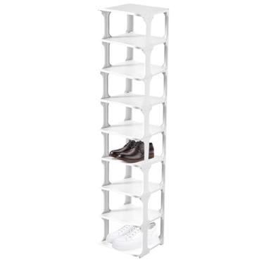 Imagem de Organizador alto de sapatos, rack de armazenamento de sapatos - Armazenamento de sapatos vertical multiuso de 9 camadas | Gabinete independente para chinelos sandálias Flats tênis de salto alto Boots