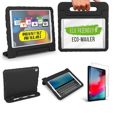 Imagem de Capa oficial Cooper Dynamo Kids iPad 9ª geração | Capa para iPad 9ª geração, iPad 8ª/7ª/10,2 polegadas para crianças, leve com protetor de tela, alça, porta-lápis (preto alcaçuz)