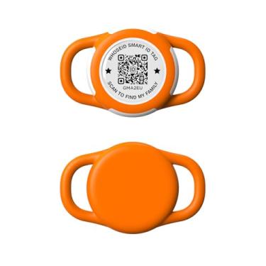 Imagem de Suporte de Airtag QR Code, escaneie código QR, envie e-mail de alerta de localização GPS, proteção total IPX8 à prova d'água, capa antiperda de ar, acessórios de airtag para cães, gatos, coleira,