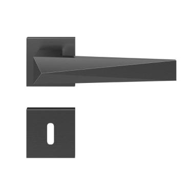 Imagem de Fechadura Zamac Ascot Roseta Quadrada 55mm Externa Pado