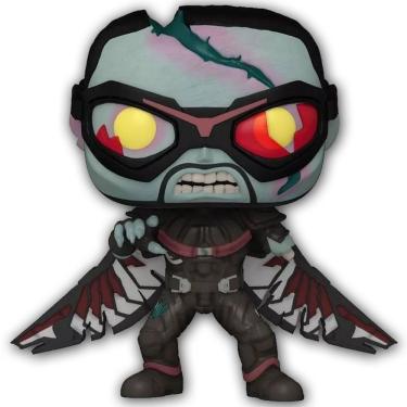Imagem de Boneco Funko Pop! Colecionável Marvel Vingadores Heróis What If Falcão Zumbi 942