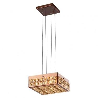 Imagem de Pendente 4 Luzes G9 25x25x7cm Windows Wdsg2504lg9pd Bronzearte