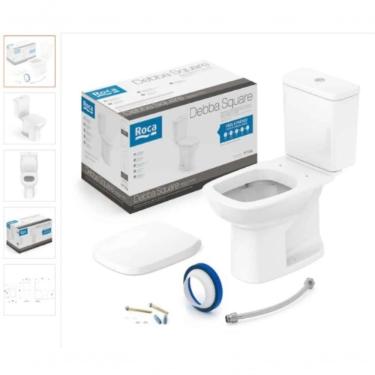 Imagem de Roca Incepa Kit Vaso Debba Square C-cx Acop Completo Pp Br