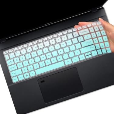 Imagem de Capa de teclado para Acer Aspire Vero 15AV15-53P-52PG, Aspire 15 A15-41M/51M/61M, Aspire 5 A515-57 A515-57G A515-57-53T2/56UV/51WN/73L5/75RH 15 5.6 (não Compatível com o antigo Aspire AV15-51 A515-46~