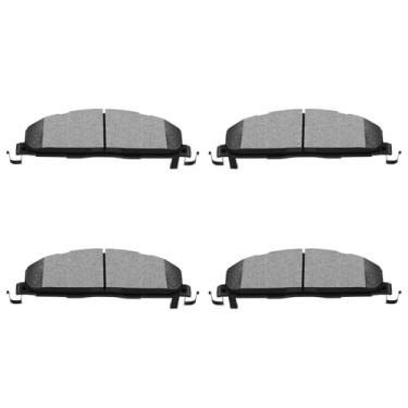 Imagem de SCITOO Kits de pastilhas de freio a disco D1400-8508 Conjunto de pastilhas de freio traseiras semimetálicas, adequado para Dodge para Ram 2500 2009-2010, para Dodge para Ram 3500 2009-2010, para Ram