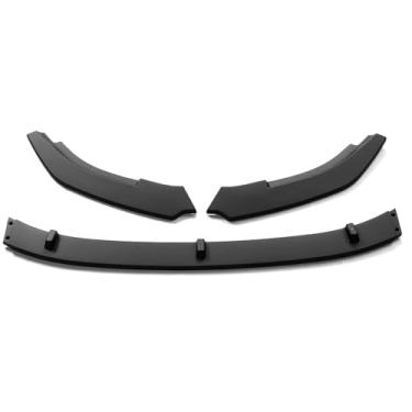 Imagem de Fibra de carbono Look/Preto Carro Frente Para-choque Divisor Lip Difusor Body Kit Spoiler Protetor Compatível Para VW Compatível Para Golf MK6 GTI 2010 2012 2013(Matte Black)