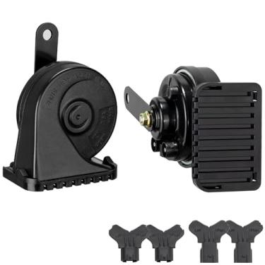 Imagem de BANHAO Buzina de carro para Hyundai/Kia 12V 130dB buzina automotiva Tucson Elantra Santa Fe Kona K4/Forte Sportage Telluride K5 Dual Tone Electric Snail Horn impermeável com capa