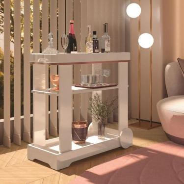 Imagem de Carrinho Bar Rose Artely, Off White