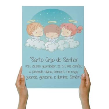 Imagem de Quadro Plaquinha Decorativa MDF Santo Anjo do Senhor - FR130