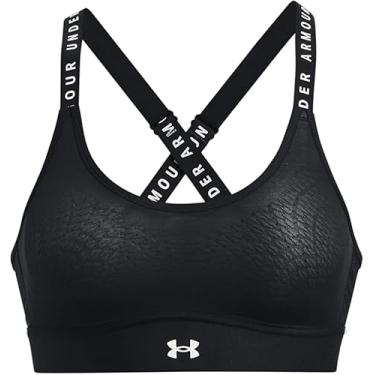 Imagem de Sutiã esportivo feminino Under Armour Vanish Mid, Black (001)/Metallic Iron, Small