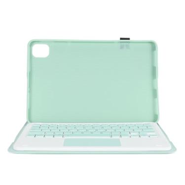 Imagem de POENVFPO Caixa de Teclado Sem Fio para Mi Pad 5 Pro 11 Polegadas Touchpad Stand Caixa Tablet Com Teclado Perfeito para Editar o Trabalho Digitando Preto (Verde claro)