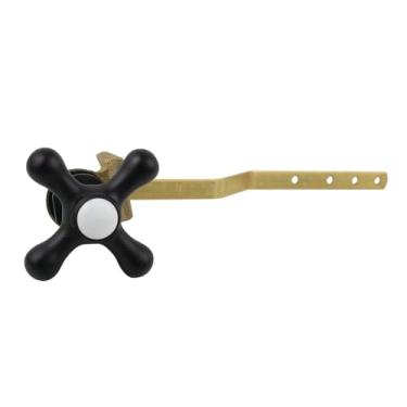 Imagem de Kingston Brass KTAX0 Victorian Front Mount Alavanca de tanque de vaso sanitário, preto fosco