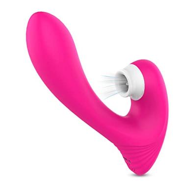 Imagem de Vibrador Sugador com Língua de 9 Modos de Vibração Sucção e Lambida ab1AB