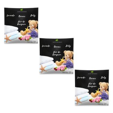 Imagem de Kit 3 Sachês Perfumados Aromatizantes Para Ambientes 25g - Arts, Lavan