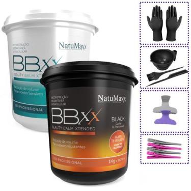 Imagem de Btx BBXX Balm Xtended Black 1kg + Free 1kg NatuMaxx + Brinde