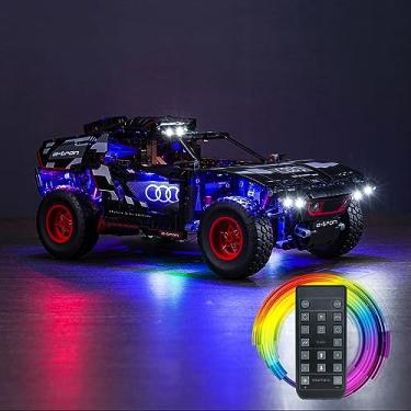 Imagem de Hilighting Kit De Iluminação Led Atualizado Para Conjunto Construção Lego Technic Audi Rs Q E-Tron, Controle Remoto Compatível Com 42160 (Modelo Não Incluído)