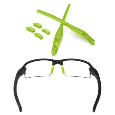 Imagem de Óculos de sol Oakley Flak 2.0 XL/Flak 2.0 com almofadas de orelha e nariz, Green Rubber Kits, One Size