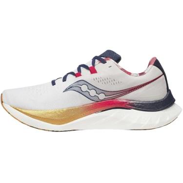 Imagem de Saucony Tênis masculino Endorphin Speed 4, Branco/Azul marinho, 47
