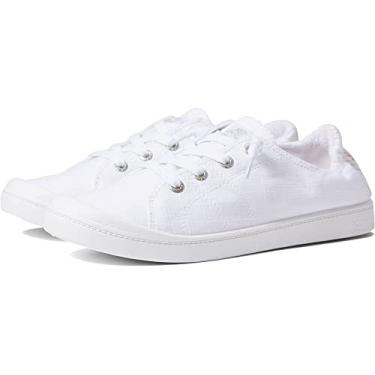 Imagem de Roxy Bayshore Tênis feminino sem cadarço, liga/branco Plus, 39, Liga/Branco Plus, 9.5
