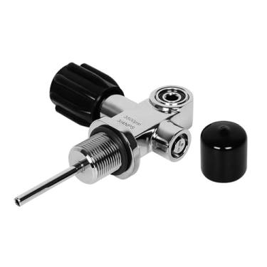 Imagem de UGPLM Válvula de cilindro de mergulho autônomo 3/4" Nps 3500PSI, acessórios de desconexão rápida, aço inoxidável resistente, substituição versátil
