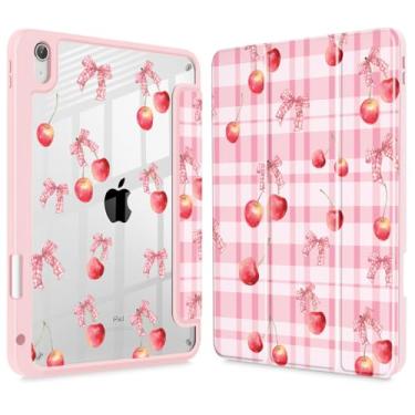 Imagem de Lepeoac Capa para iPad de 11 polegadas A16 2025 geração 11ª / iPad 11 polegadas 2022 10ª geração, porta-lápis embutido com capa à prova de choque, capa traseira transparente transparente, despertar