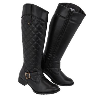 Imagem de Bota Feminina Montaria Super Leve Country Cano Longo Estilo - HYPE, Pr