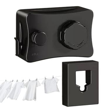 Imagem de Varal Retrátil Exterior - Cordas de Roupa Montadas na Parede | Varal De Poupa Espaço Para Interior Alojamentos Jardim E Acampamento