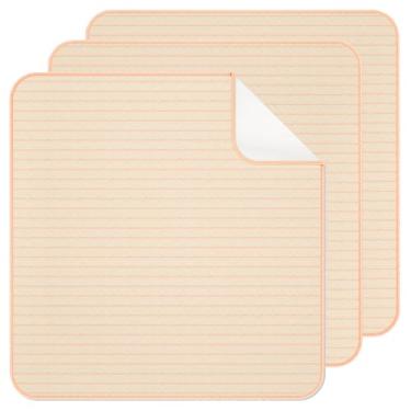 Imagem de Almofadas de cama laváveis para incontinência, pacote com 3, 86 x 91 cm, grandes, reutilizáveis, à prova d'água, macias para urina, adultos, idosos, mulheres, crianças e animais de estimação