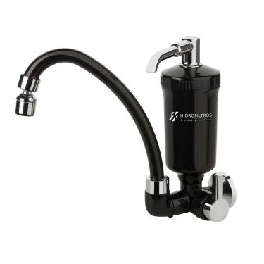 Imagem de Filtro Purificador De Água Com Torneira Hidrofiltros Pop Preta