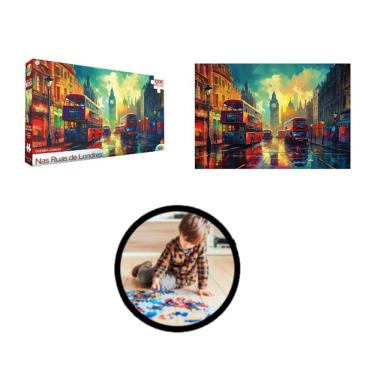 Imagem de Jogo Quebra Cabeça Puzzle 1000 Peças Nas Ruas De Londres