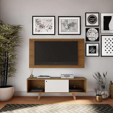 Imagem de Rack com Painel para TV até 42 Polegadas Wagner Freijo e Off White 135 cm