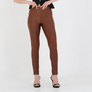 Imagem de Calça Feminina Tecido Prada Cintura Alta Lipo Modeladora - LUBLANC, Ma