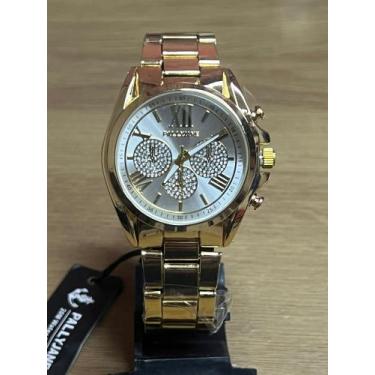 Imagem de Relógio Feminino A Prova D Água Relógio Dourado Prata - Pallyjane, Dou