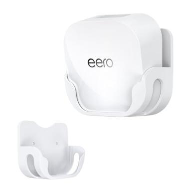 Imagem de XLTTYWL Kit de montagem de parede eero 7, suporte de montagem erro 7 otimiza espaço e acessórios de gerenciamento de cabos eero WiFi 7 compatível com roteador eeros 7 Extender Dual-Band Mesh Wi-Fi 7