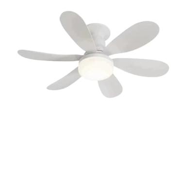Imagem de Ventilador de teto com controle remoto luz de led E27 40w ou 60w luminária led lustre plafon air cooler (kit1)