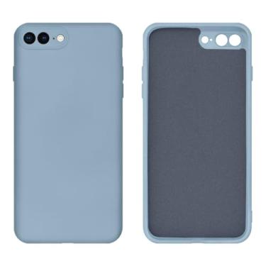 Imagem de Capinha Compativel com iPhone 7 Plus / 8 Plus Silicone Aveludado com Proteção de Câmera