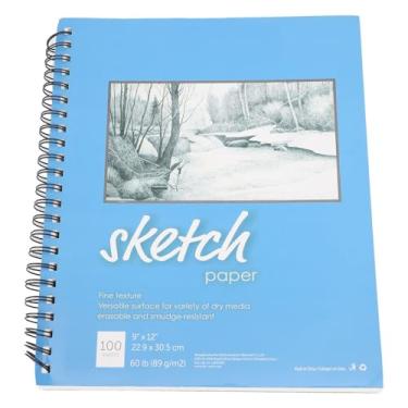 Imagem de Sketch Book Spiral Bound Sketchbook Em Branco Páginas Brancas Art Sketchbook para Iniciantes Artistas Profissionais 9X12 Polegada Azul